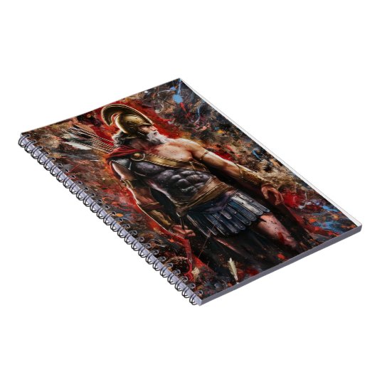 Strijder in Battle Stance Notitieboek (Rechterzijde)