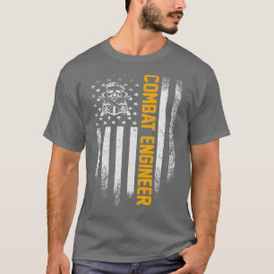  strijder-ingenieur-Amerikaans vlagpatriottisch T-shirt