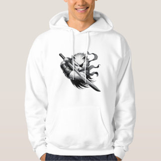 Strijder Kat, Samurai Kat, Battle Kat Hoodie