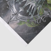 Strijder koningin van het bos, zilveren kroon tissuepapier (Detail)