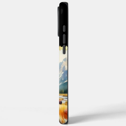 Strijder met bizon. Case-Mate iPhone case (Achterkant / Links)