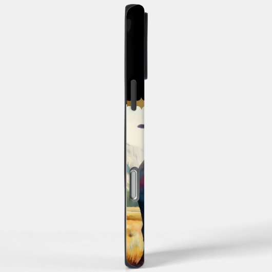 Strijder met bizon. Case-Mate iPhone case (Achterkant / Rechts)