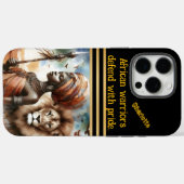 Strijder met de kracht van de leeuw Case-Mate iPhone case (Achterkant (horizontaal))