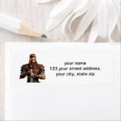 Strijder met zwaard etiket (Insitu)