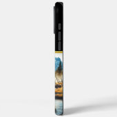 Strijder per rivier met bizon Case-Mate iPhone case (Achterkant / Links)