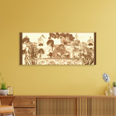 Strijder, Tovenaar en Heks Canvas Afdruk (Insitu (Woonkamer))