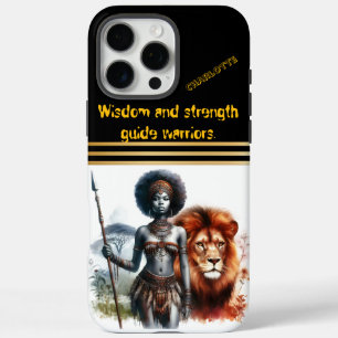 Strijder trots op leeuw iPhone 16 pro max hoesje