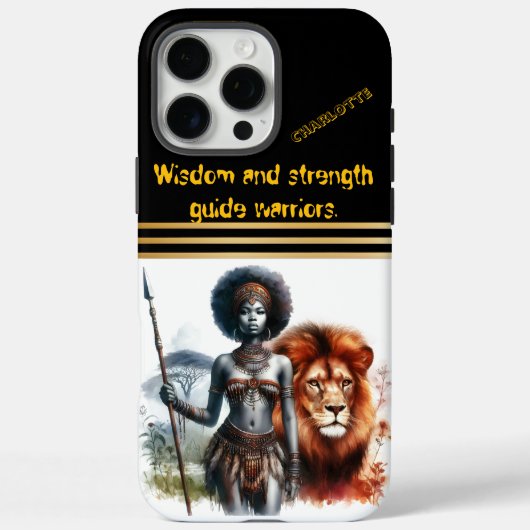 Strijder trots op leeuw Case-Mate iPhone case (Achterkant)