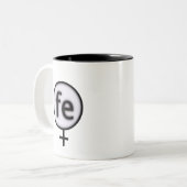 strijder tweekleurige koffiemok (Voorkant links)