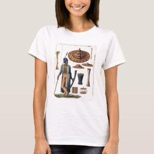 Strijder van het eiland Guebe met items uit het ge T-shirt