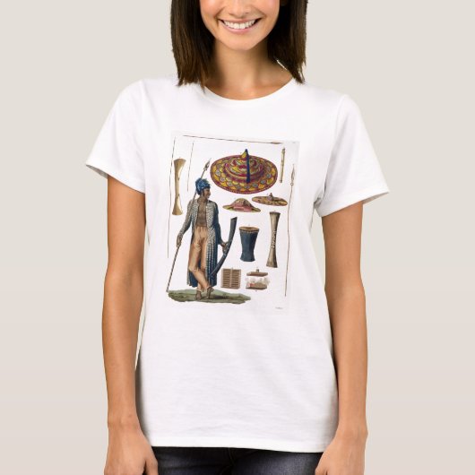 Strijder van het eiland Guebe met items uit het ge T-shirt (Voorkant)