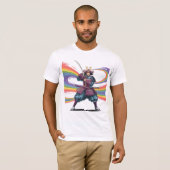 Strijder van Pride LGBTQ+ T-shirt – Samurai krijge (Voorkant volledig)