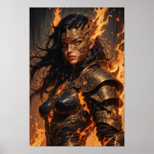 Strijder van Vuur Fantasy Poster