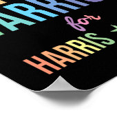 Strijder voor Kamala Harris Tim Walz 2024 2 Poster (Hoek)