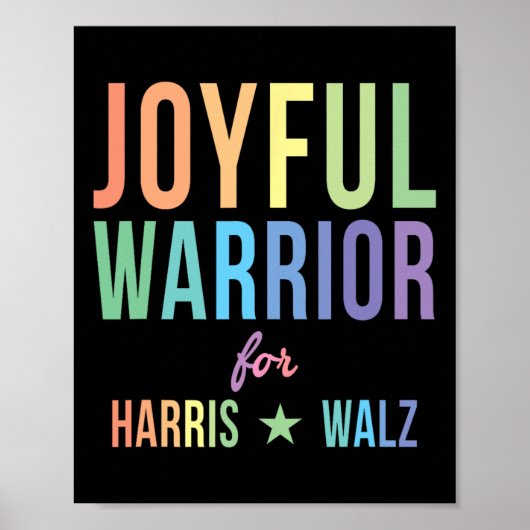 Strijder voor Kamala Harris Tim Walz 2024 2 Poster (Voorkant)