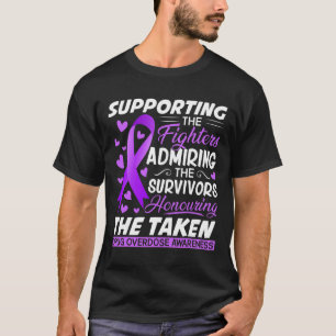 Strijders die genomen overdosis bewustzijn honorer t-shirt