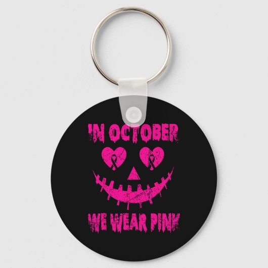 Strijders Emble Krijg Je Roze Jackolantern T-shirt Sleutelhanger (Voorkant)