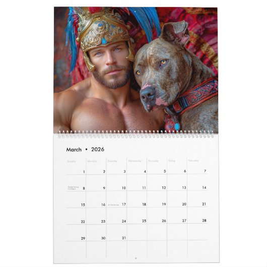 Strijders en Pitbull Dog Heroes Kalender (Mar 2026)