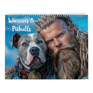 Strijders en Pitbull Dog Heroes Kalender