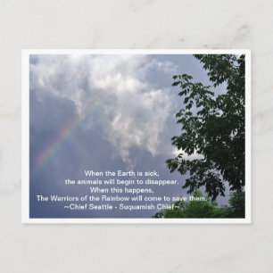 Strijders van de regenboog briefkaart