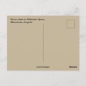 Strijdersbeeld op Sukhbaatar Square in Mongolië Briefkaart (Achterkant)