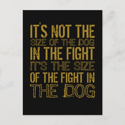 Strijdhond Briefkaart (Voorkant)