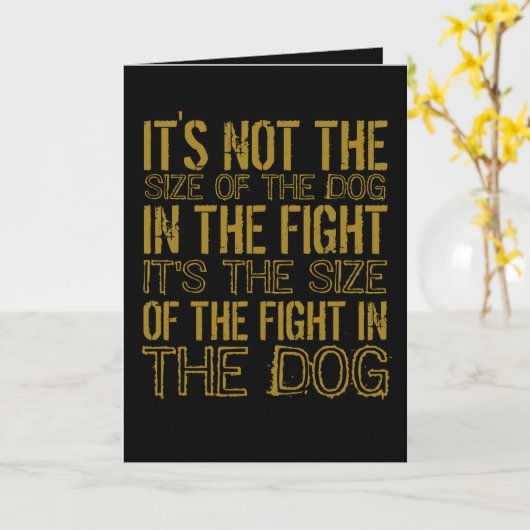 Strijdhond Kaart (Gele Bloem)