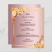 Strijdingspomp roze floralen stoffig roos glanzend (Voorkant / Achterkant)