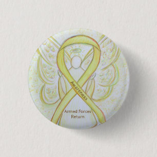 Strijdkrachten geven het bewustzijn dat Ribbon Ang Ronde Button 3,2 Cm
