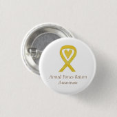 Strijdkrachten geven het bewustzijn van het hart ronde button 3,2 cm (Voorkant /achterkant)