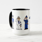 Strijdkrachten of Mok op de dag van militaire bewa (Voorkant links)