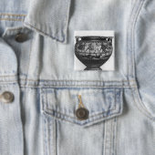 Strijdkrachten Vierkante Button 5,1 Cm (In situ)