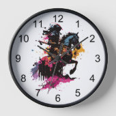 Strijdpaard in waterverf (Voorkant)