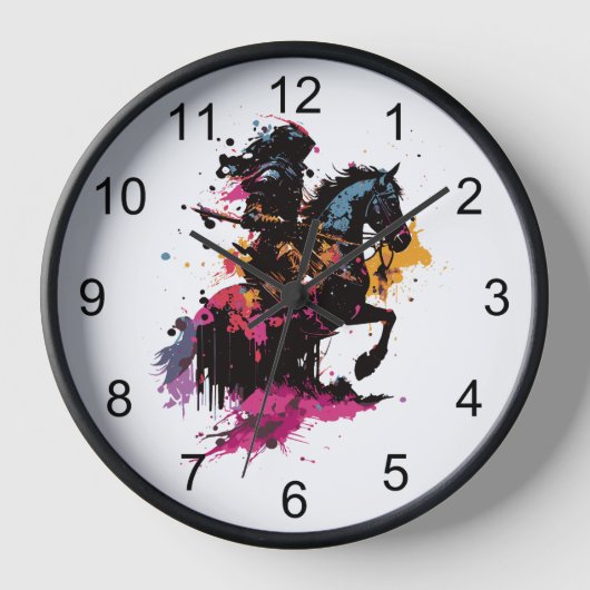 Strijdpaard in waterverf (Voorkant)