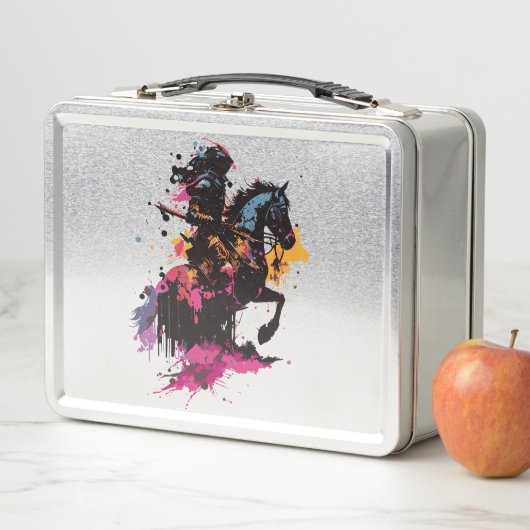 Strijdpaard in waterverf (In situ)