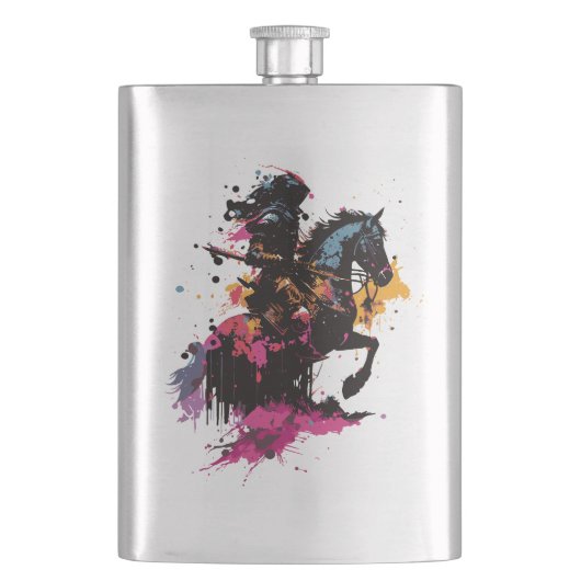 Strijdpaard in waterverf flacon (Voorkant)
