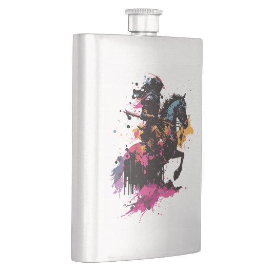 Strijdpaard in waterverf flacon (Rechts)