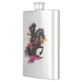 Strijdpaard in waterverf flacon (Links)