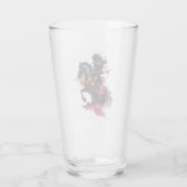 Strijdpaard in waterverf glas (Achterkant)