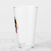 Strijdpaard in waterverf glas (Links)