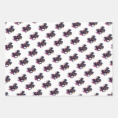 Strijdpaard in waterverf inpakpapier vel (Voorkant 3)