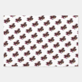 Strijdpaard in waterverf inpakpapier vel (Voorkant 2)