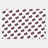 Strijdpaard in waterverf inpakpapier vel (Voorkant)