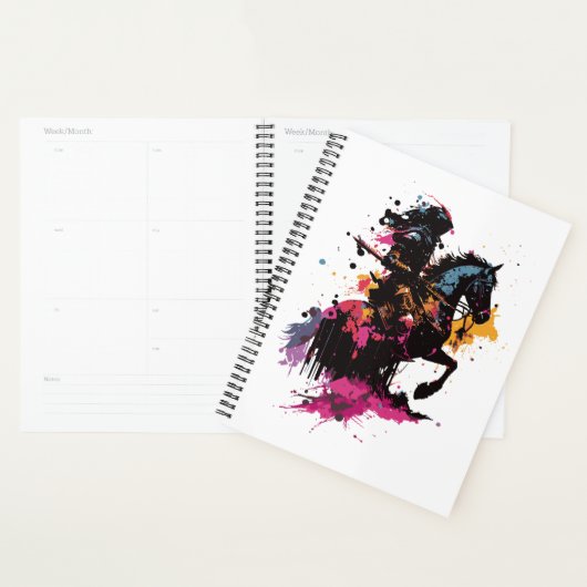 Strijdpaard in waterverf planner (Display)