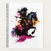 Strijdpaard in waterverf planner (Voorkant)