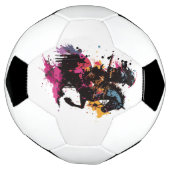 Strijdpaard in waterverf voetbal (Gedraaid)