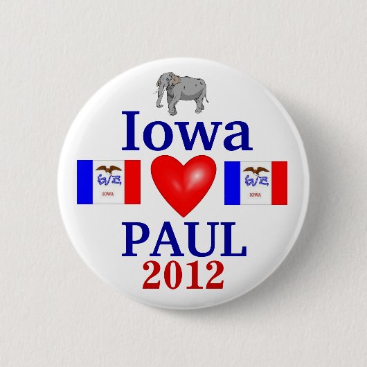 Strijdpad 2012 Iowa Ronde Button 5,7 Cm (Voorkant)