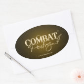 Strijdpoëzie Ovale Sticker (Envelop)