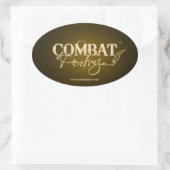 Strijdpoëzie Ovale Sticker (Tas)