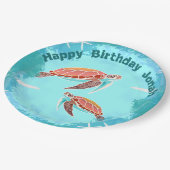 Strijdschildpadden onder de Borden van de partij Z Papieren Bordje (Gekanteld)